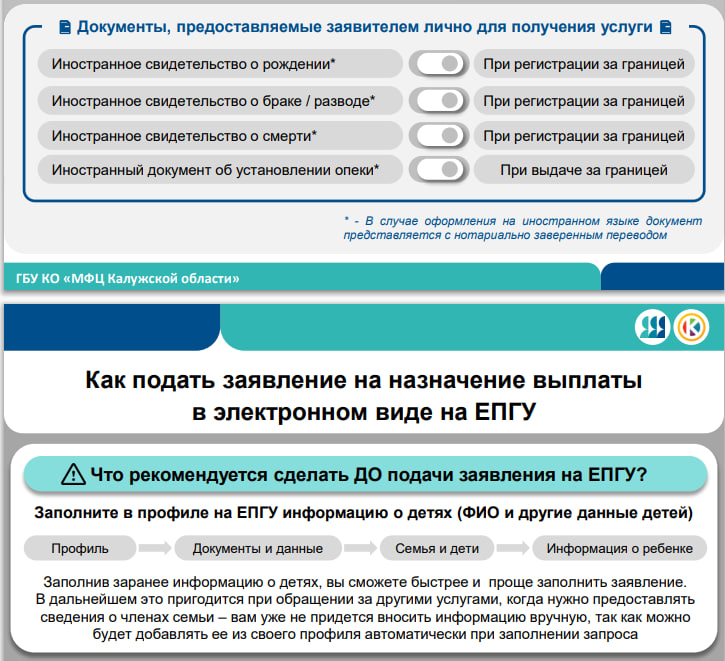 Памятка - как подать заявление на выплату в электронном виде